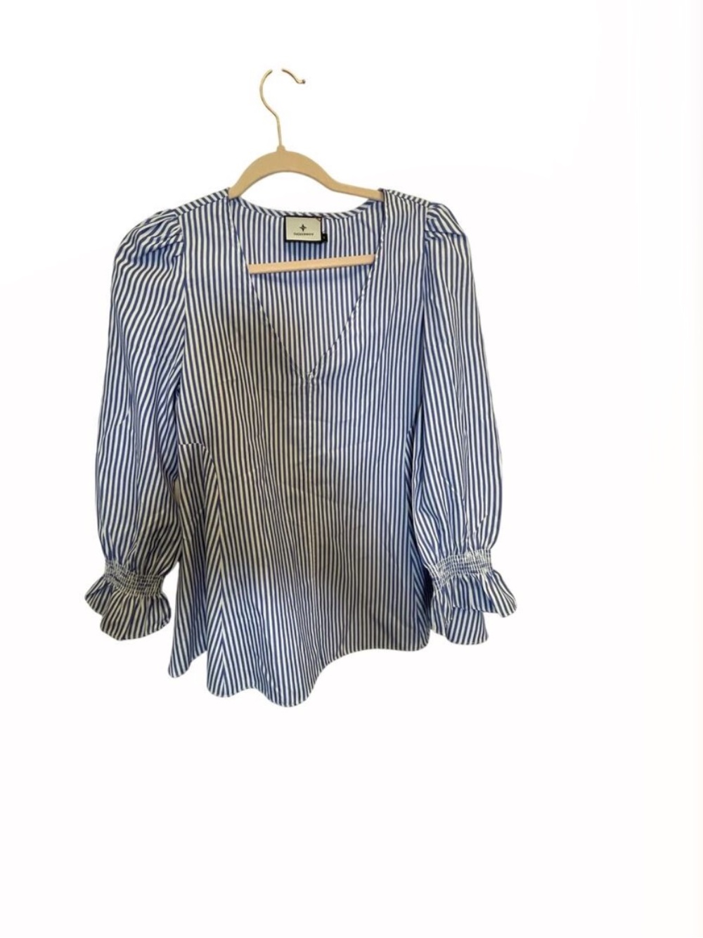 Tuckernuck Pomander Place Striped Mollie Blouse Preppy Nautical Sailor Chic S